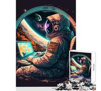 Rompecabezas de 1000 Piezas: Programador en el Espacio Juguetes antiestrés Gran Regalo para Juegos educativos colección de Artistas Bellas Artes tamaño 50x75cm
