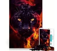 Rompecabezas de 1000 Piezas Proud Black Panther Fierce Teenagers 38x52cm para Mejorar la Memoria, Relajarse y armar