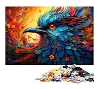 Rompecabezas de 1000 Piezas: Psicodelia Colorida de Aves sagradas, Rompecabezas de Madera para Adultos, Gran Regalo para Navidad, 1000 Piezas (75 x 50 cm)