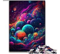 Rompecabezas de 1000 Piezas psicodélico Espacial Imposible para Adultos, tamaño 26x38cm, Ideal para Relajarse y desafiar, decoración Colorida para el hogar, Regalo Ideal para Amigos.
