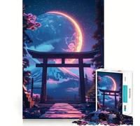 Rompecabezas de 1000 Piezas Puerta Celestial de Japón,Bordes Impecables,Divertido Rompecabezas,Regalo para Relajarse,Juego,Regalo de Cumpleaños (38x52cm)
