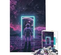Rompecabezas de 1000 Piezas Puerta del Portal Espacial Actividades Divertidas en casa Desafío difícil Juguetes antiestrés para Mayores de 14 años (50x75cm)