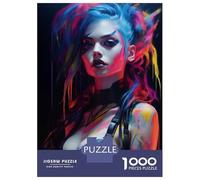 Rompecabezas De 1000 Piezas Punk Girl No2 Rompecabezas para Adultos Juego Práctico Una Obra De Arte Cumpleaños Y Navidad 52x38cm/1000pcs