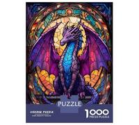 Rompecabezas De 1000 Piezas - Purple Dragon Majesty Rompecabezas para Adolescentes Juego Familiar Análisis Y Lógica Trato como Regalos para Toda La Familia 38x26cm/1000pcs