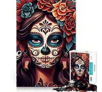 Rompecabezas de 1000 Piezas Que celebra la Vida y la Muerte Juego armar articulaciones,Actividad Cerebral,Divertido y Relajante Regalo Ideal para la decoración navideña (38x26cm)