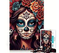 Rompecabezas de 1000 Piezas Que celebran la Vida y la Muerte Arte de Corte preciso Juego de Habilidad Mental Juego fácil de Jugar Arte (50x75cm)