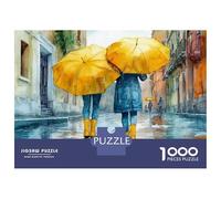 Rompecabezas De 1000 Piezas Rainy Day Romance Rompecabezas Juguetes Antiestrés Decoración De Pared Cumpleaños Y Navidad 38x26cm/1000pcs