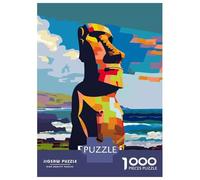 Rompecabezas De 1000 Piezas Rapa NUI National Park Chile Art Rompecabezas para Adultos Juego De Ingenio Difícil Difícil Único Cumpleaños Y Regalos 38x26cm/1000pcs