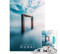 Rompecabezas de 1000 Piezas Rascacielos de Dubái Desafío de Inteligencia Cerebral Juguetes adictivos Juegos educativos Carrera de Velocidad Manual Regalos para cumpleaños Tamaño 38x26cm