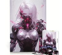 Rompecabezas de 1000 Piezas Ready to Kill Anime Girl para Adolescentes Mejora la Memoria Cómodo, Relajante, Corte Firme Regalo Festivo (38x26cm)