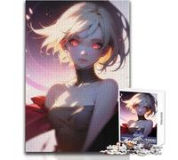 Rompecabezas de 1000 Piezas Red Eye Girl para Adolescentes, Juego de Desarrollo del Pensamiento lógico, Gran Regalo para Momentos significativos, tamaño 38x26cm