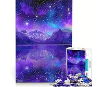 Rompecabezas de 1000 Piezas Reflejo del Lago Cósmico, Juego de ingenio, Entrena tu Cerebro y Tus Manos, Ideal para Decorar tu Escritorio 50x75cm