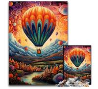 Rompecabezas de 1000 Piezas,Regalo,Arte Colorido,Globo aerostático,Rompecabezas para Adultos,relajación y desafío,Arte Colorido para decoración del hogar,Regalo Ideal para Amigos,50x75cm