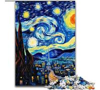 Rompecabezas de 1000 Piezas, Regalo de Castillo de Cielo Nocturno, 26x38cm, Ideal para Parejas, Navidad, Año Nuevo y San Valentín