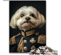 Rompecabezas de 1000 Piezas, Regalo de Coronel Poodle, 50x75cm, Ideal para Parejas, Navidad, Año Nuevo y San Valentín