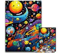 Rompecabezas de 1000 Piezas, Regalo de Galaxia y Planetas, para Adultos, relajación y desafío, decoración Colorida para el hogar, Regalo Ideal para Amigos, 50x75cm/19,68x29,52 Pulgadas
