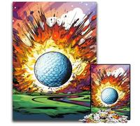 Rompecabezas de 1000 Piezas, Regalo de Golf Colorido para Adultos, Ideal para Relajarse y desafiarse, decoración Colorida para el hogar, Regalo Ideal para Amigos, 50x75cm/19,68x29,52 Pulgadas.