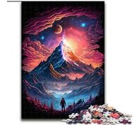 Rompecabezas de 1000 Piezas, Regalo de montaña mística. Rompecabezas de 1000 Piezas, Ideal para divertirse en Familia Fiestas y cumpleaños (tamaño 50x75cm).