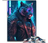 Rompecabezas de 1000 Piezas, Regalo de Tiger Man, Rompecabezas de 1000 Piezas para Adolescentes, Juegos educativos Familiares, decoración del hogar, Regalo, tamaño 26x38cm