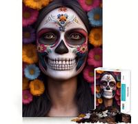 Rompecabezas de 1000 Piezas Reina de Calaveras para Adolescentes Juego Mental Juguete para el hogar Corte preciso (50x75cm)