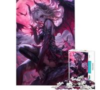 Rompecabezas de 1000 Piezas Reina de los Murciélagos Chica Anime Desafío de Inteligencia Mental Juguetes Adictivos Juego Práctico Regalo de Cumpleaños Regalos de Amigo Invisible (Tamaño 38x26cm)