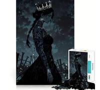 Rompecabezas de 1000 Piezas Reina en un Entorno de fantasía Oscura para Adolescentes Juego Inteligente de Rompecabezas Tiempo de Aprendizaje Imagen para armar Un Regalo Encantador (38x26cm)