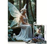 Rompecabezas de 1000 Piezas Reina Hada Blanca para Adolescentes Pensamiento Claro, interacción Suave, Encaje Firme, Bonito Regalo (50x75cm)