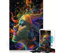 Rompecabezas de 1000 Piezas Respirando en un arcoíris con Bordes impecables Divertido Rompecabezas para ejercitar la Mente Regalo Ideal para Relajarse Juego de cumpleaños Regalo artístico (38x26cm)