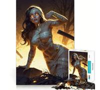 Rompecabezas de 1000 Piezas Resurrección: Niña Momia para Adolescentes, Juego Inteligente para Jugar en Grupo, Imagen para armar, decoración de Pared (50x75cm)