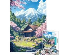 Rompecabezas de 1000 Piezas Retiro en Flor de Cerezo un desafío para la Inteligencia Cerebral Juguetes adictivos Juegos educativos decoración para el hogar Regalos de cumpleaños (tamaño 75x50cm)
