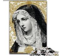 Rompecabezas de 1000 Piezas Retrato de María la Madre para Adultos y Adolescentes Juguete Educativo Intelectual y descompresor Juego Educativo para cumpleaños y Navidad (26x38cm)