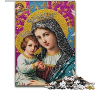 Rompecabezas de 1000 Piezas Retrato de María Madre, Ideal como Juego Educativo, Regalo de cumpleaños o decoración de Pared (50x75cm)