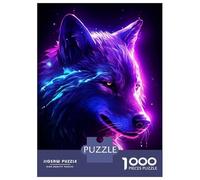 Rompecabezas De 1000 Piezas Retro White Wolf Rompecabezas para Adultos Juguetes Antiestrés Vacaciones En Casa Matar El Tiempo para Cumpleaños, Navidad 70x50cm/1000pcs