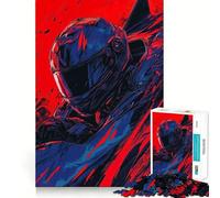 Rompecabezas de 1000 Piezas Rider in Helmet para Adolescentes Juguete para ejercitar la Mente Juego de Mesa en Grupo Arte y Montaje Regalo clásico (38x26cm)