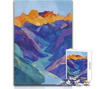 Rompecabezas de 1000 Piezas Río Entre montañas para adolescentesJuego de Desarrollo del Pensamiento lógicoGran Regalo para Momentos significativosTamaño 50x75cm