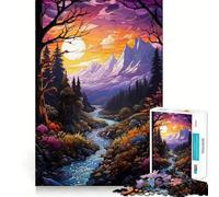 Rompecabezas de 1000 Piezas Río y Sol para Adolescentes Juguete Interactivo para Crear y Jugar Diseño Divertido y Coleccionable (38x52cm)