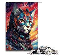 Rompecabezas de 1000 Piezas Robot Lynx de Splatters Lots of Thick Coloured Clouds Ideal para Adultos Parejas y Adolescentes a Partir de 14 años 75 x 50 cm