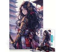 Rompecabezas de 1000 Piezas Romance Samurai para Adolescentes Juguete Divertido para armar Arte Coleccionable con Corte nítido (38x52cm)
