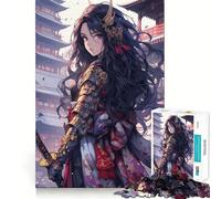 Rompecabezas de 1000 Piezas Romance Samurai para Adultos y Adolescentes Juguete Intelectual para el hogar Disfrute de un Corte de Calidad Regalo clásico (38x26cm)