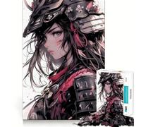 Rompecabezas de 1000 Piezas Ronin Samurai Girl para Adolescentes Refuerza la Memoria Divertido y Tranquilo Borde de Calidad Regalo Ideal (38x52cm)