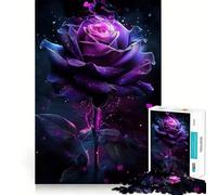 Rompecabezas de 1000 Piezas Rosa Púrpura para Adolescentes Juguete para desarrollar la lógica y la Capacidad de relajación Corte preciso Regalo Ideal (38x52cm)