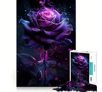 Rompecabezas de 1000 Piezas Rosa Púrpura para Adolescentes Rompecabezas con Efecto de Memoria, luz Relajante, Imagen para armar (50x75cm)