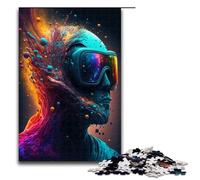 Rompecabezas de 1000 Piezas Rostros del Universo para Adultos Rompecabezas Imposible Alivio del estrés para Adolescentes a Partir de 14 años 75x50cm