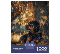 Rompecabezas De 1000 Piezas Rottweiler Under A Tree Rompecabezas para Adultos Juego Familiar Desafío Difícil Oferta como Regalos para Toda La Familia 52x38cm/1000pcs