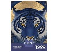 Rompecabezas De 1000 Piezas Royal Blue Tiger Rompecabezas para Adultos Juego Práctico Una Obra De Arte Cumpleaños Y Navidad 38x26cm/1000pcs