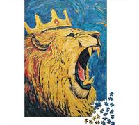 Rompecabezas De 1000 Piezas - Royal Lion Art Print Rompecabezas para Adultos Juguetes De Bricolaje Oferta De Decoración Perfecta como Regalos para Toda La Familia 52x38cm/1000pcs