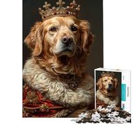 Rompecabezas de 1000 Piezas Royal Retriever Reign desafío Educativo Juguetes didácticos para Aprender a armar para Mayores de 14 años Juego de Rompecabezas Incluido (38x26cm)