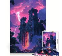 Rompecabezas de 1000 Piezas Ruinas Antiguas al Atardecer Desarrollo de la lógica, Entretenimiento Consciente, ensamblaje preciso, Regalo Original (50x75cm)