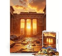 Rompecabezas de 1000 Piezas Ruinas Antiguas al Atardecer para Adolescentes Ideal para desarrollar la Memoria y Pasar un Buen rato Bordes nítidos Fiestas (38x52cm)
