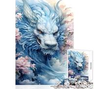 Rompecabezas de 1000 Piezas Sakura Dragon Juguete Educativo Chino Gran Regalo para Juegos Familiares con póster a Juego y Hoja de Trivia tamaño 38x52cm